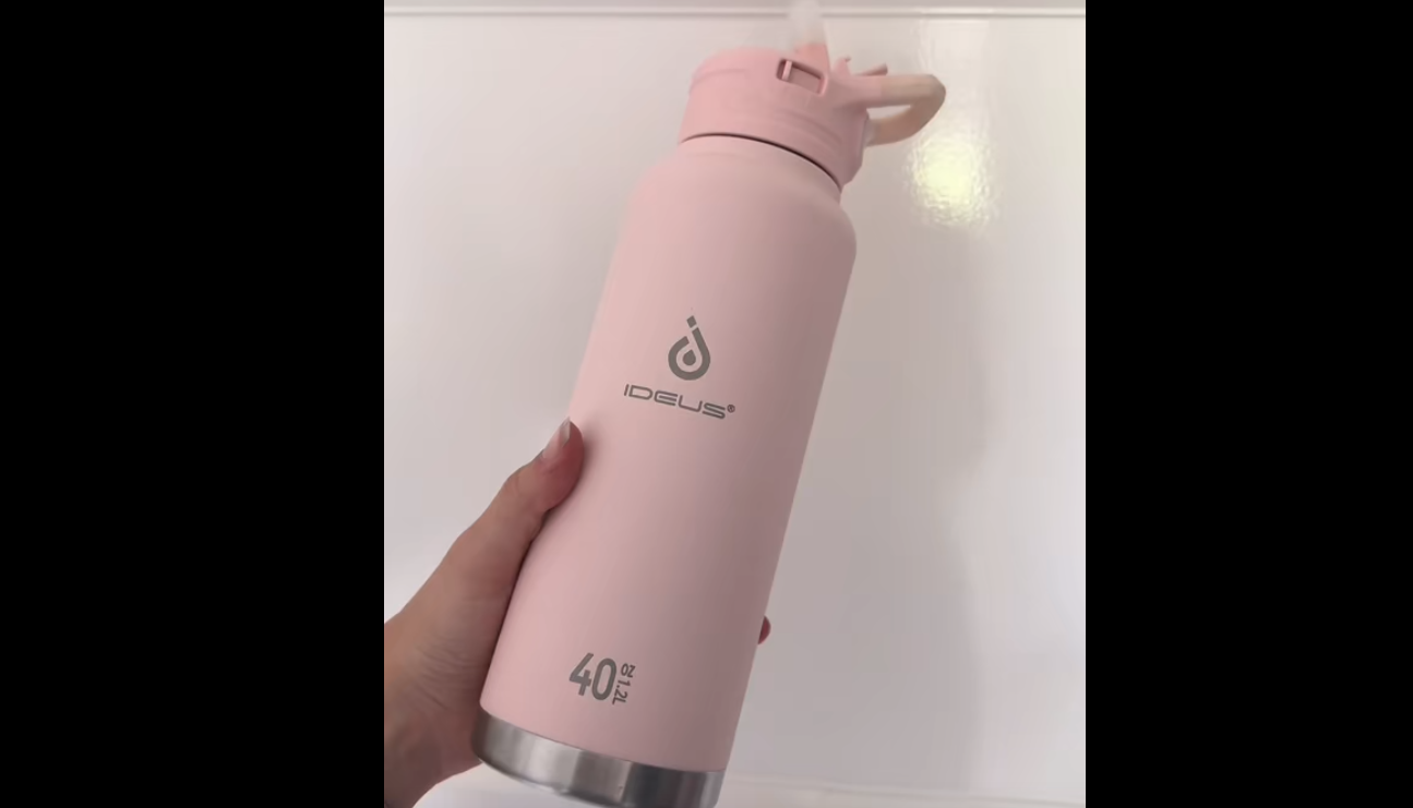 Amazon.com: IDEUS Insulated Stainless Steel Water Bottle with 2